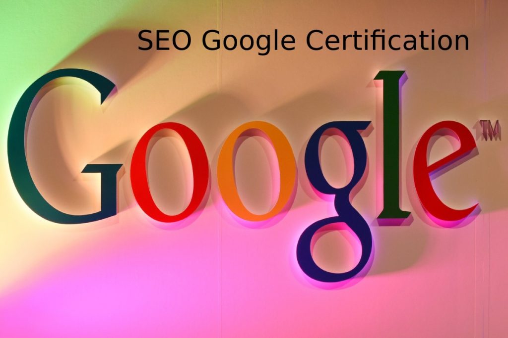 SEO Google Certification