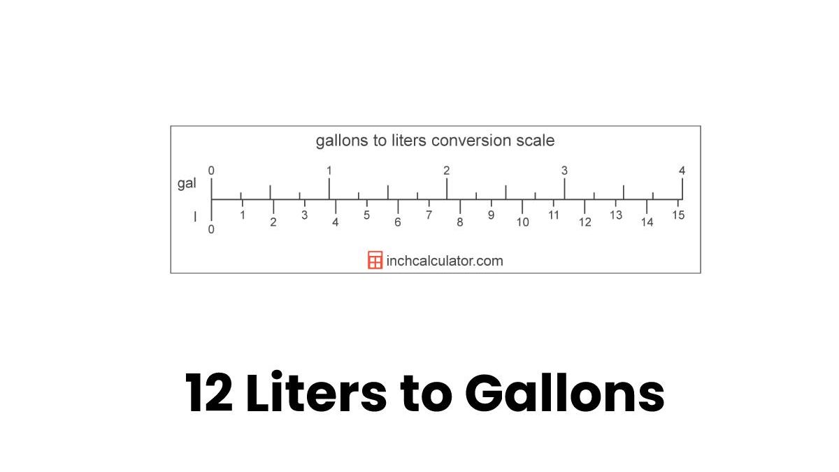 12 Liters to Gallons