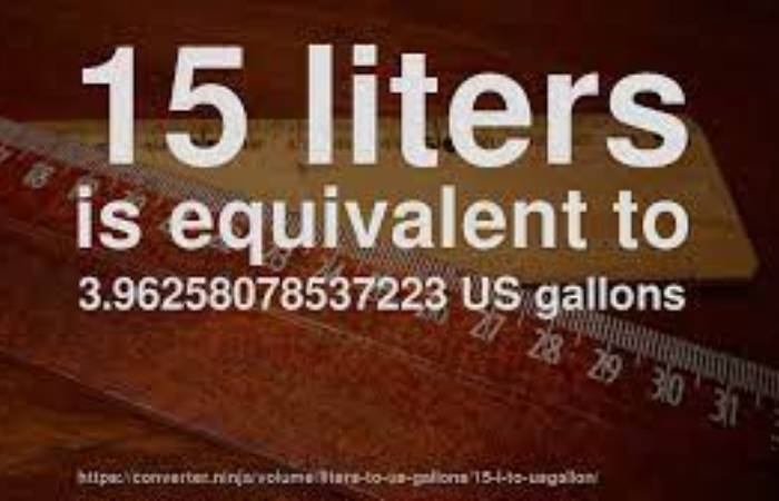 15 Liters to Gallons 