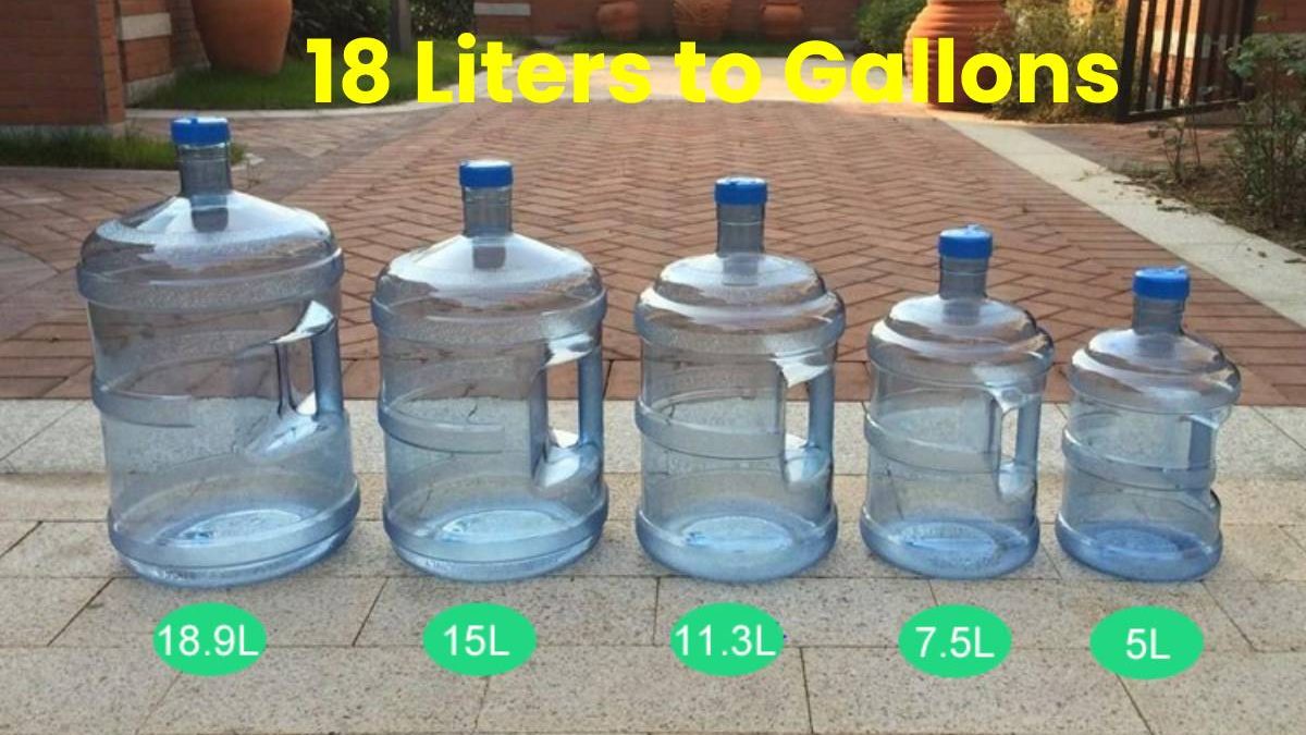 18 Liters to Gallons