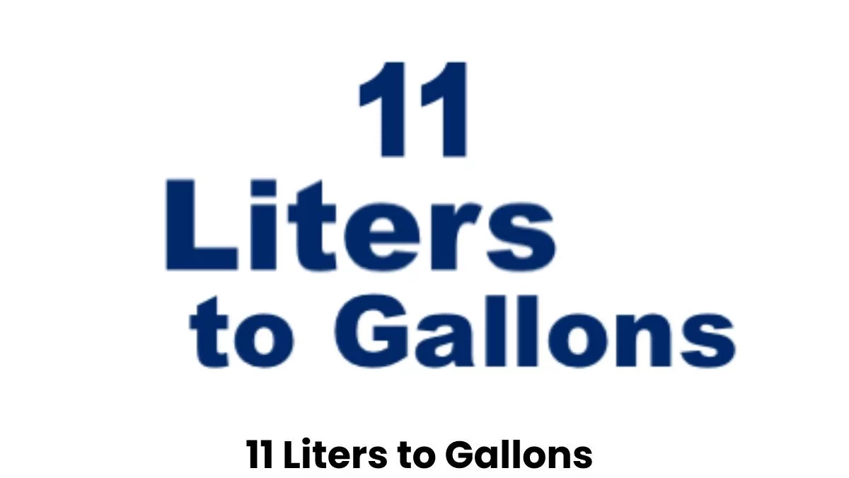 Convert 11 Liters to Gallons
