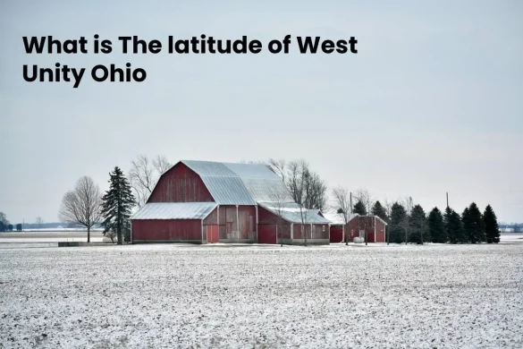 What is The latitude of West Unity Ohio_