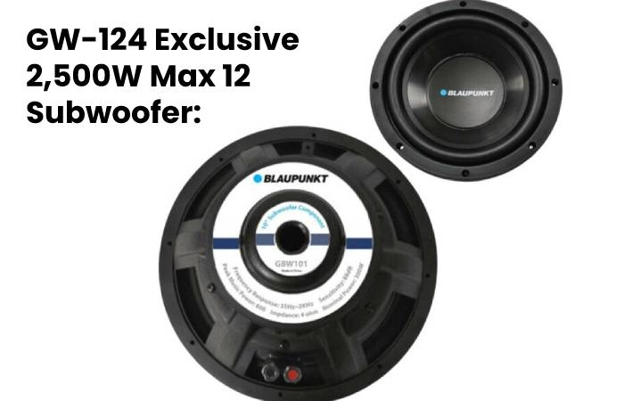 GW-124 Exclusive 2,500W Max 12″ Subwoofer_