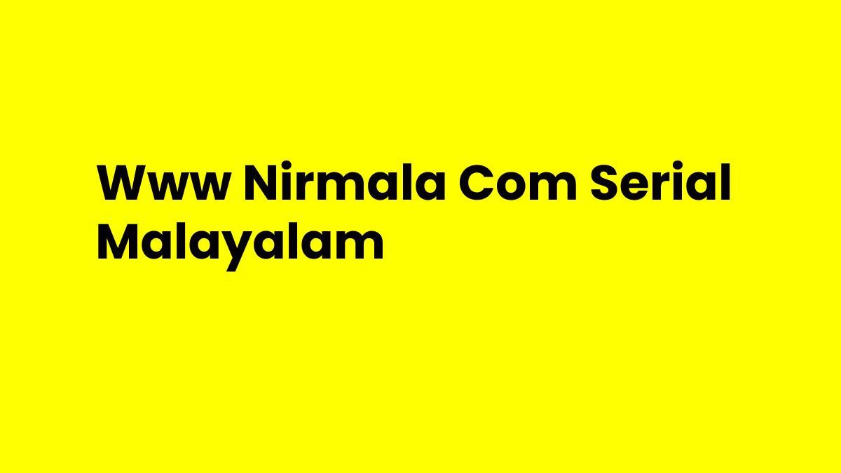 Www Nirmala Com Serial Malayalam