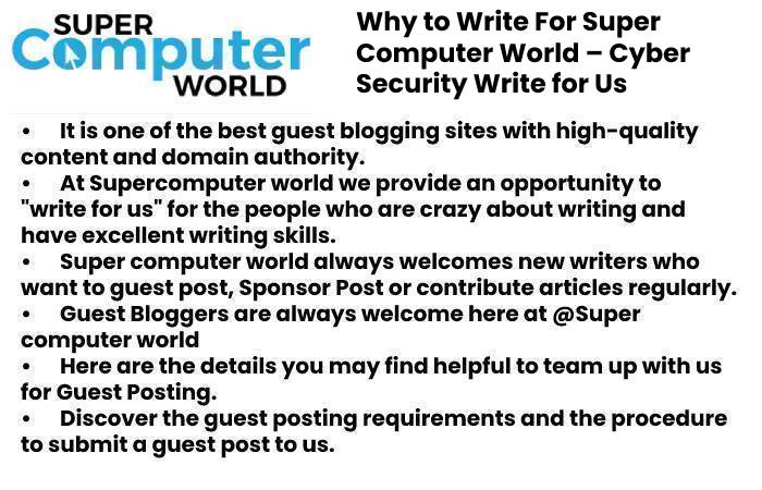 Cyber Security Write for Us