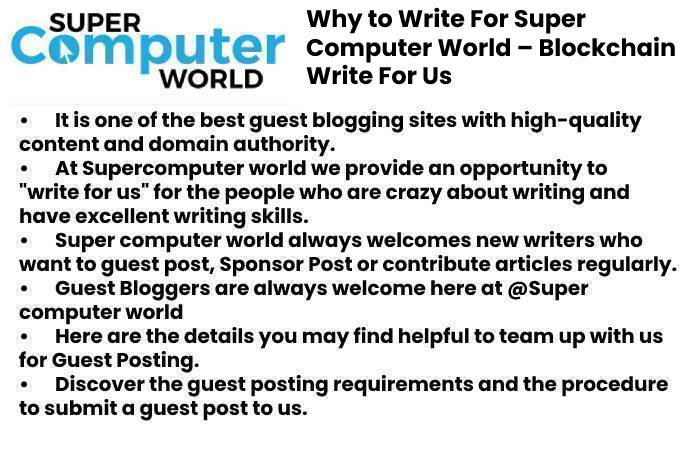 Blockchain Write For Us 