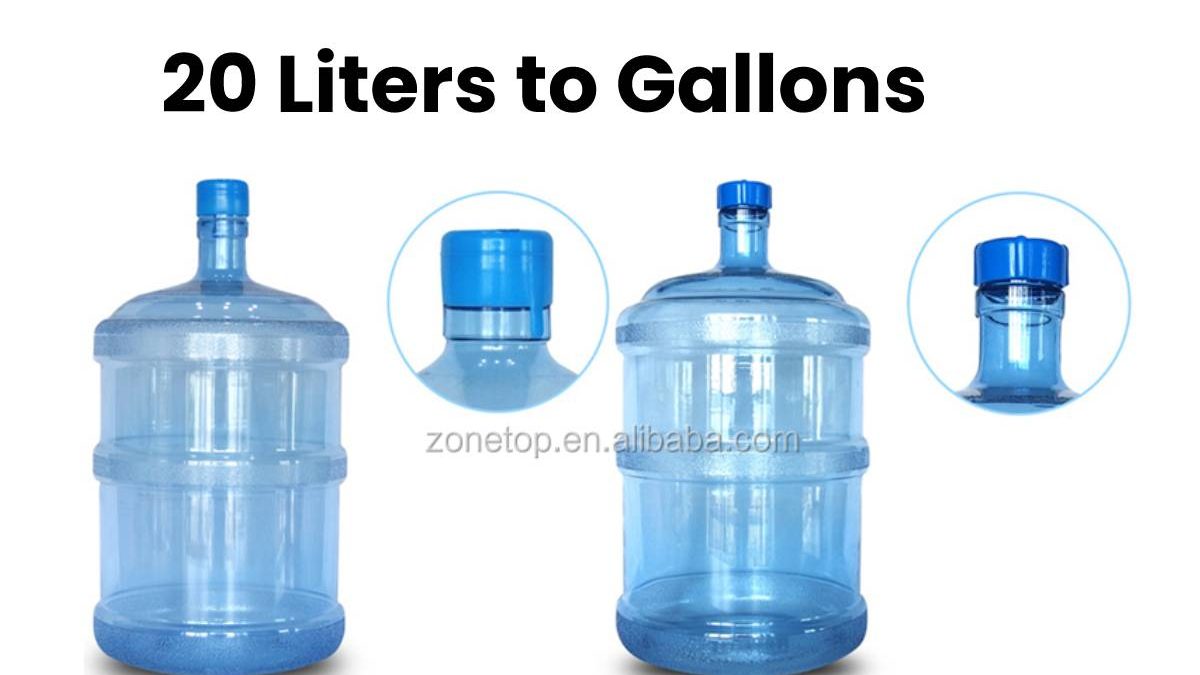 Convert 20 Liters to Gallons