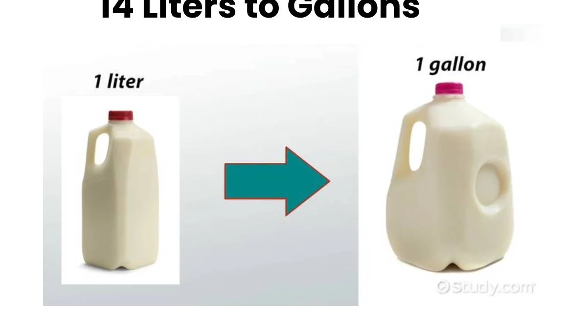 How to Calculate 14 Liters to Gallons?