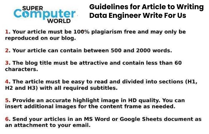 Guidelines for Article to Writing Data Engineer Write For Us