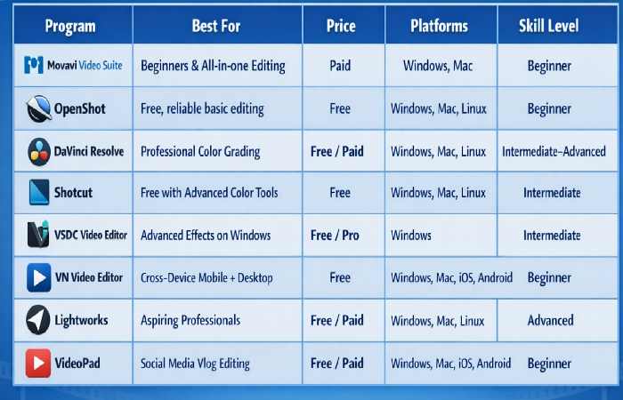 which video editing program is right for you