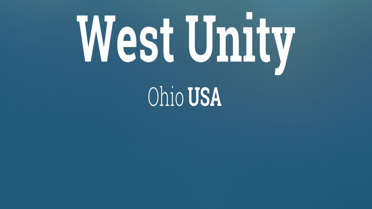 What is The latitude of West Unity Ohio?