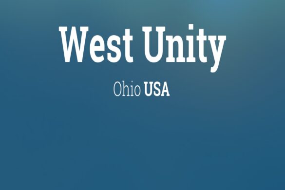 What is The latitude of West Unity Ohio