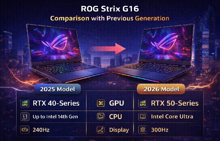 comparison with previous generation
